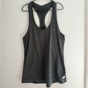 Vuori Luxe Performance Tank Charcoal Heather Athletic Tank Top
